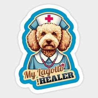 Nurse Lagotto Sticker